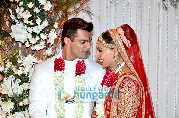 bipasha basu karan singh grover pose post their wedding in mumbai 5