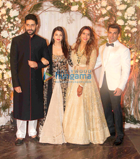 salman khan bachchans shah rukh khan sanjay dutt attend bipasha basu karan singh grovers wedding reception 3