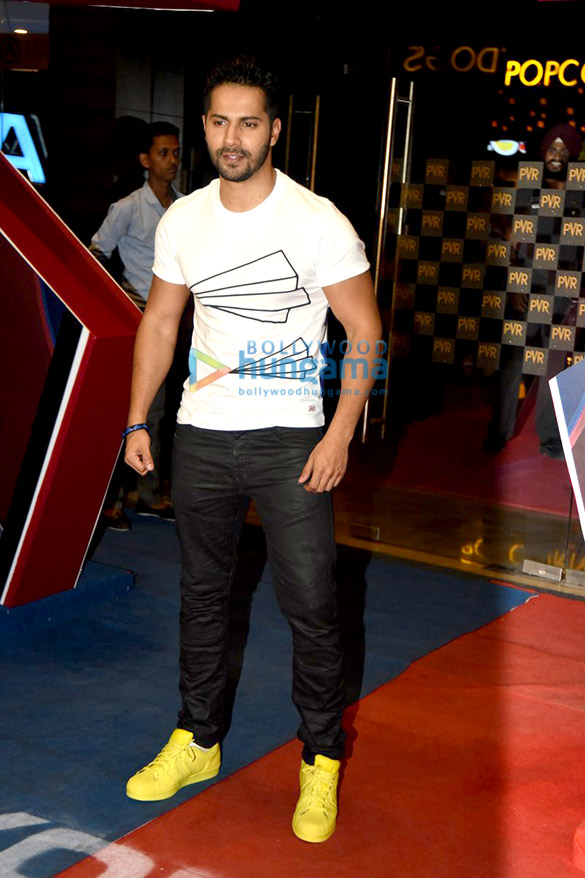 varun dhawan hosts special screening of captain america 4