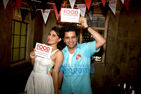 jacqueline fernandez promotes olivers food revolution on food foundation day 4