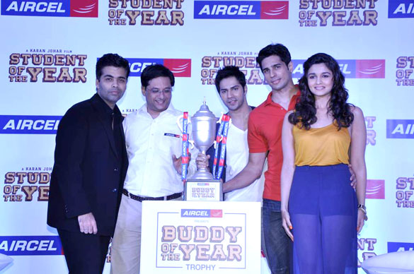 press conference of student of the year aircel tie up 2
