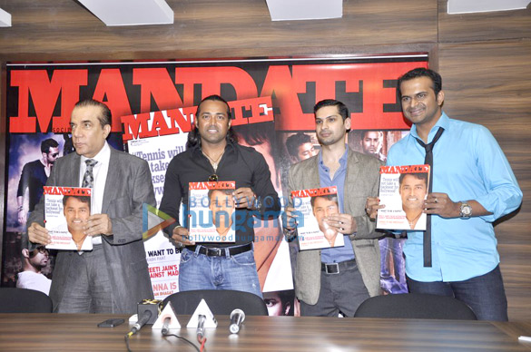 leander paes at the launch of mandate magazine 2