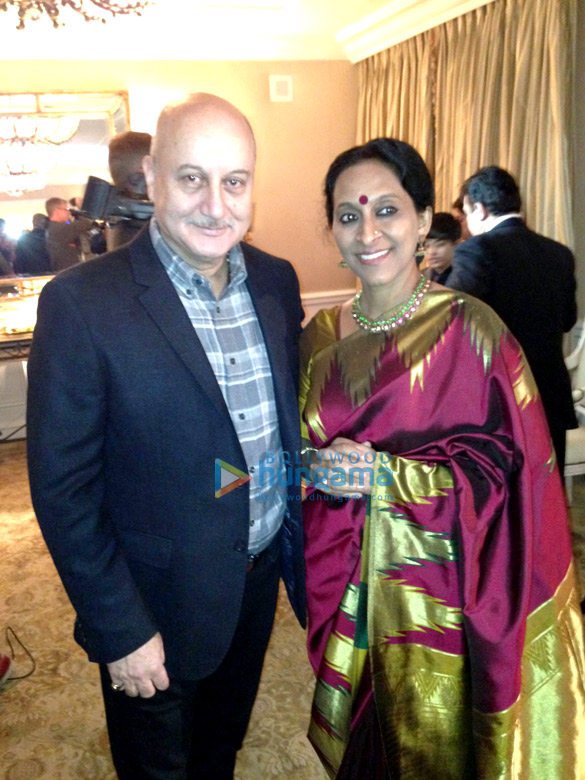 anupam kher attends pre oscar nomination party by weinstein brothers 2