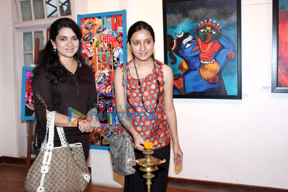 shaina nc inaugurates deeksha mishras art exhibition when the gods descend 2