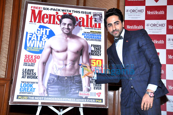 ayushmann launches his column unveils the latest issue of mens health 2