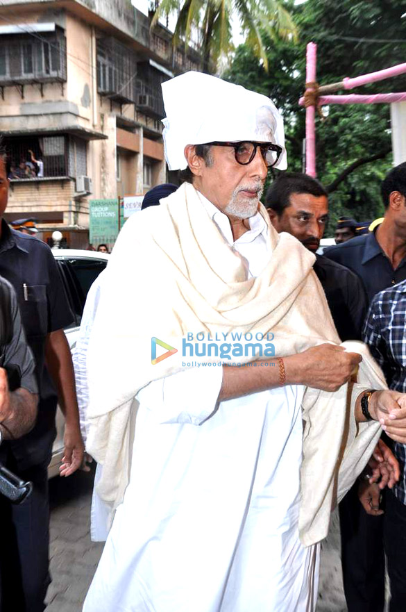 dilip kumar amitabh bachchan at prans prayer meet 11