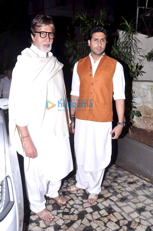 amitabh abhishek at shaad alis bash for eid 2
