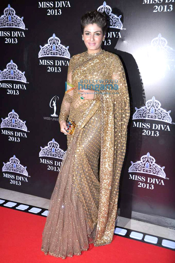 jacqueline mallaika zeenat raveena grace miss diva 2013 6