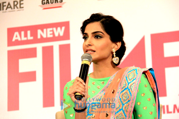 sonam kapoor launches filmfares makeover issue 10