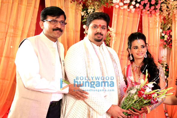 celebs grace rahul thackeray aditi redkars engagement celebrations 17
