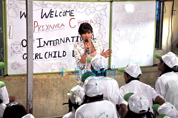 priyanka visits khushi ngo for international girl child day 2