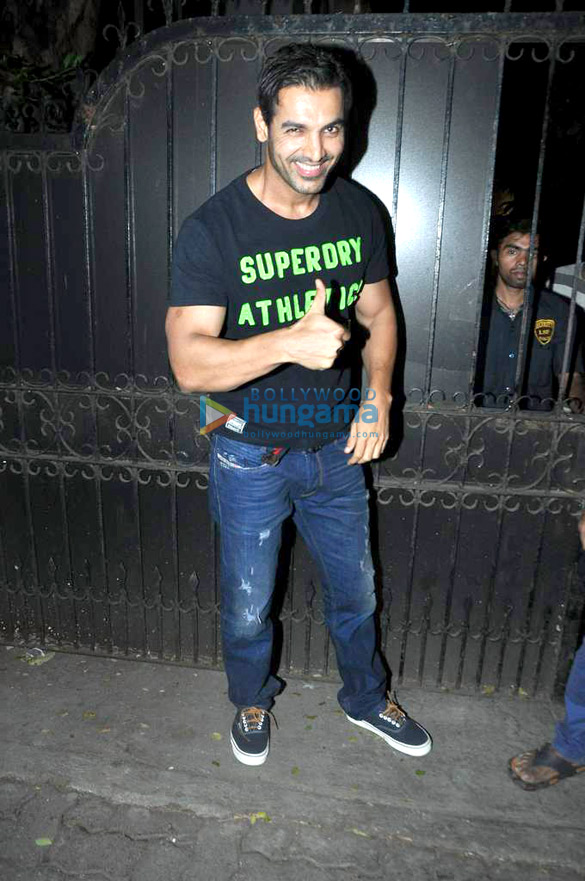 john abraham snapped with his new car 8