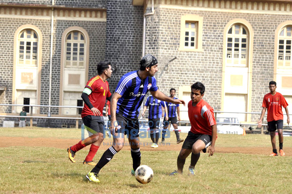 abhishek ranbir aditya practice for all stars football 12