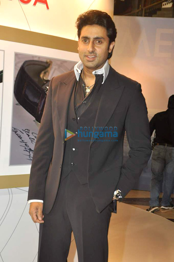abhishek at the promotion of omega watches 6