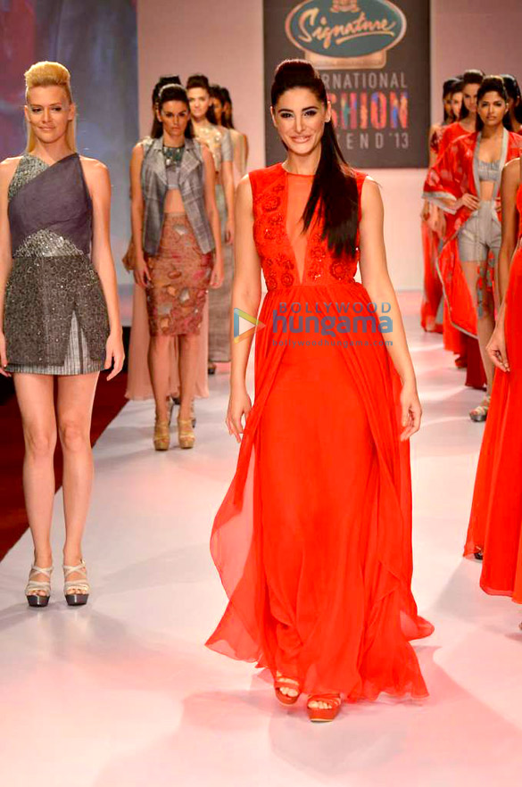 Nargis Fakhri walks the ramp at Signature International Fashion Week – Day 2