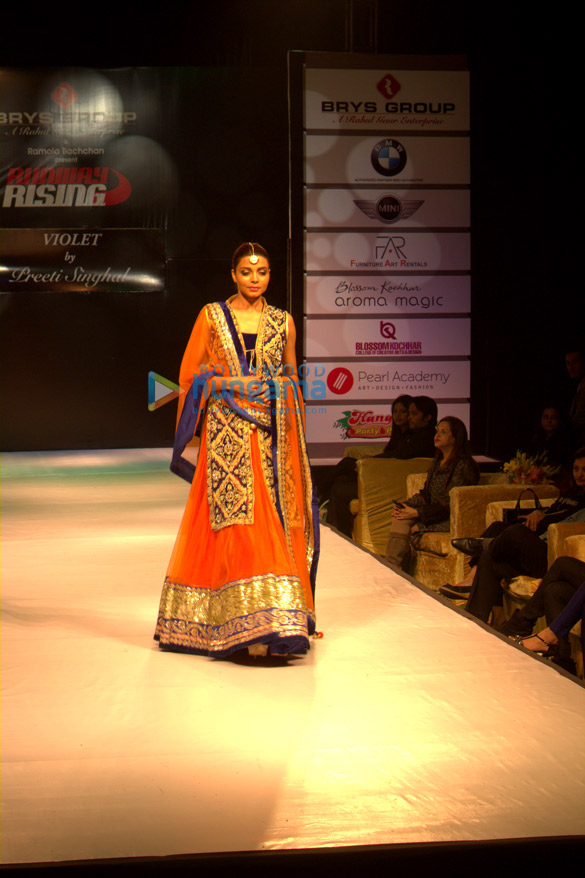 preeti singhal showcases her indian couture at runway rising 5