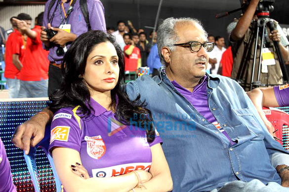 sridevi sunny leone at ccl match 4