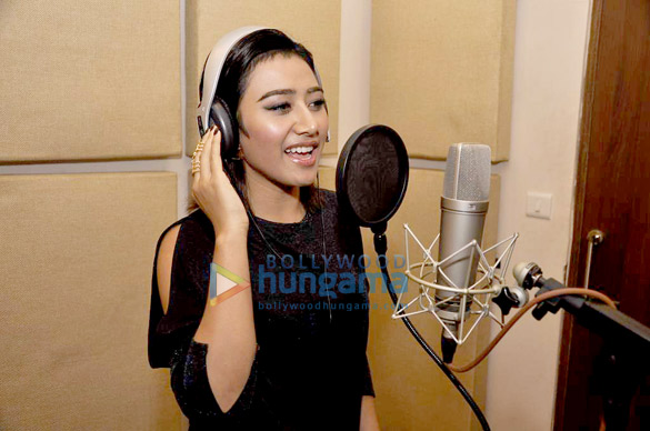 singer ann mitchai at the recording of thai indian fusion album naach 2
