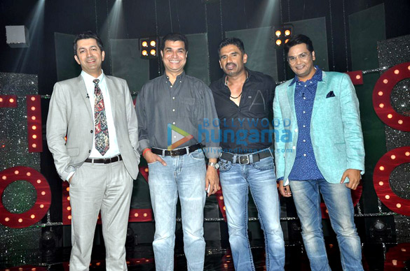 suniel shetty on the sets of ndtv primes ticket to bollywood 4