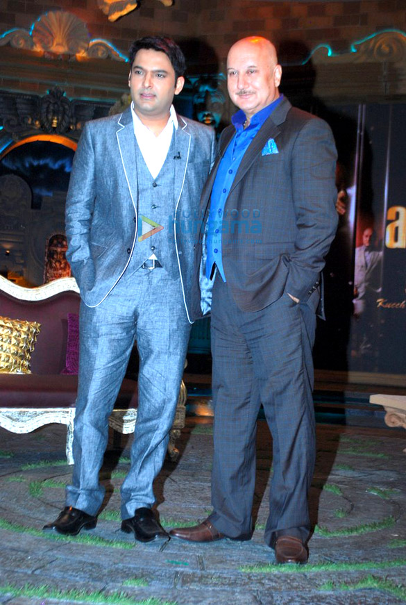 kapil sharma at on the sets of the anupam kher show 5