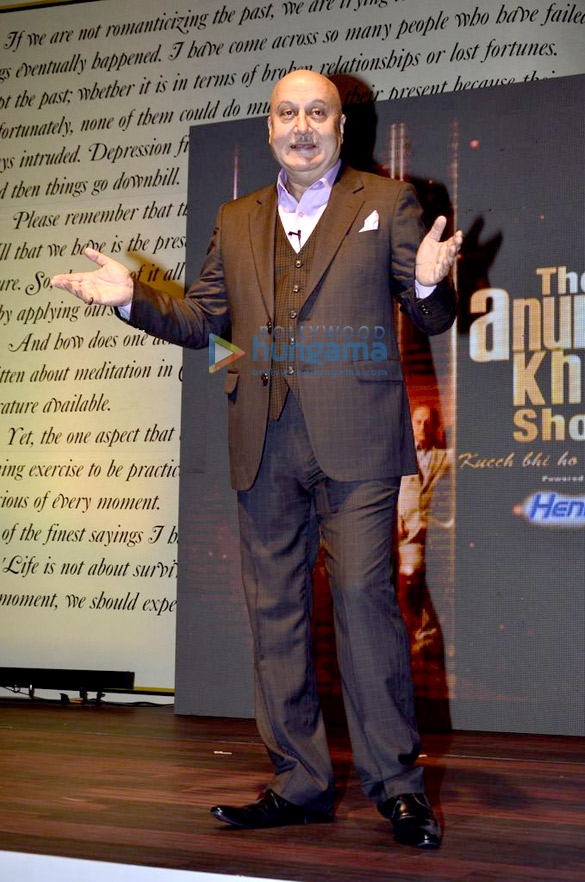 launch of anupam khers new talk show on colors 4