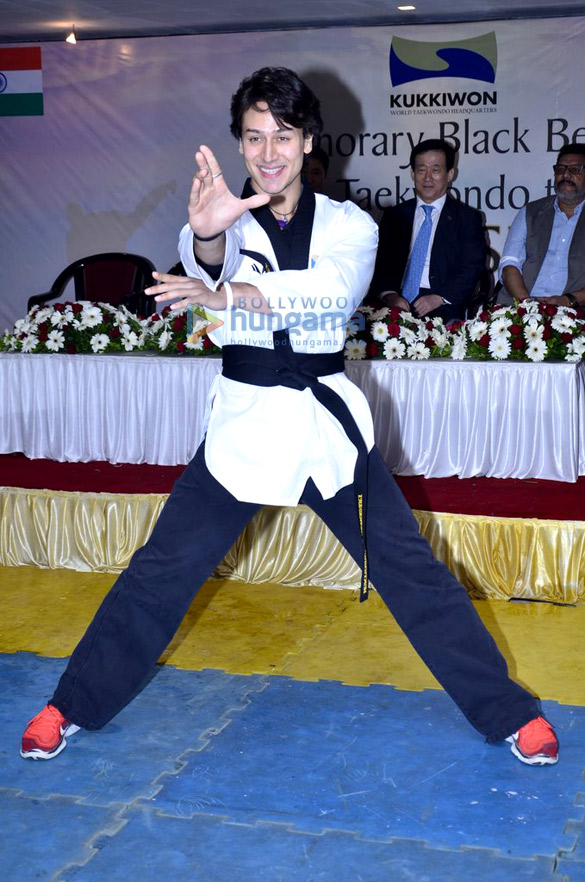 tiger shroff awarded with his 5th degree black belt 5