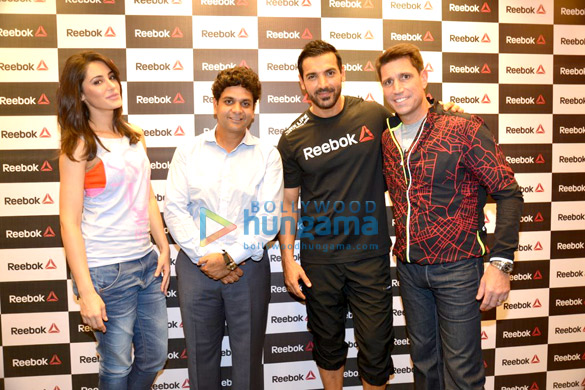 john abraham nargis fakhri at the launch of reebok store and studio 5