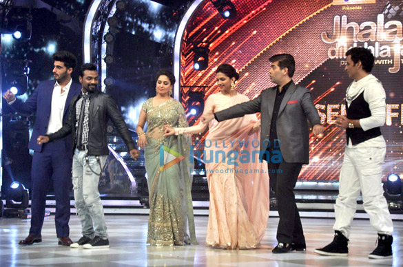 deepika padukone arjun kapoor on the sets of jhalak dikhhla jaa 3