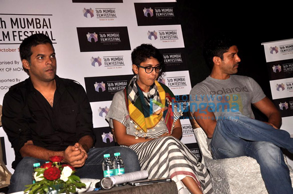 farhan akhtar kiran rao at 16th mumbai film festival press conference 6