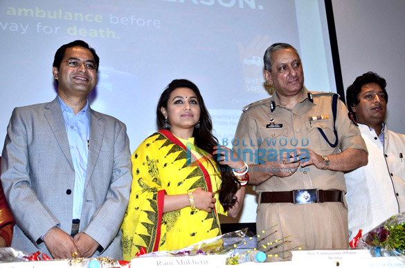 rani mukerji at the launch of right to way for ambulance campaign 2
