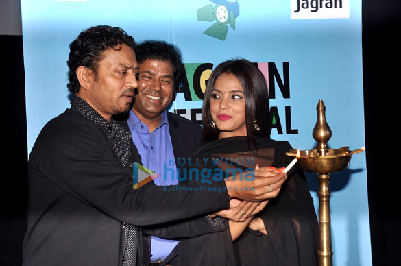 neetu chandra irrfan khan at the opening ceremony of 5th jagran film festival 2