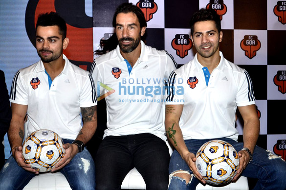 varun dhawan unveils fc goa look for indian super league 12