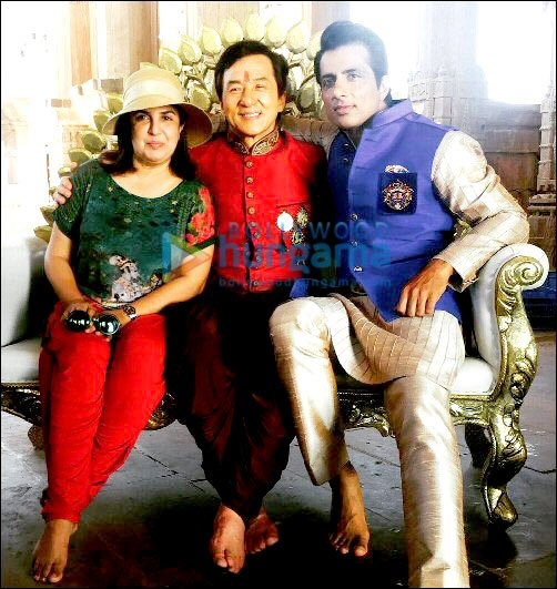 check out cast of kung fu yoga wrap up song shoot 3