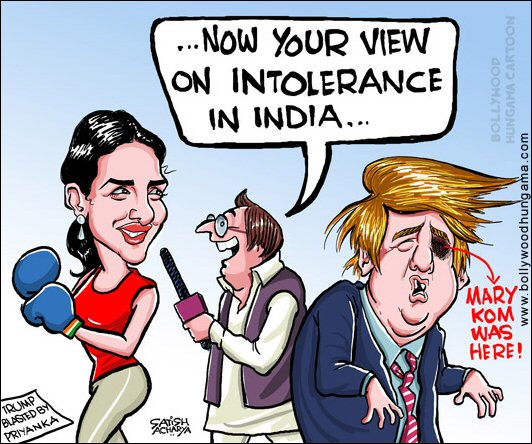 Bollywood Toons: Priyanka Chopra blasts Trump!