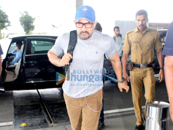 Aamir Khan departs for final shoot of 'Dangal' in Punjab