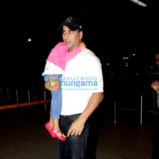 Akshay Kumar snapped at the airport departing for family holidays
