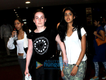 Aryan Khan and Navya Nanda with friends snapped at Mumbai airport