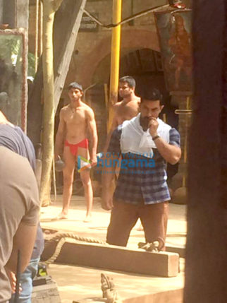 On the sets Of The Movie Dangal