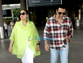 Govinda & Brendan Fraser snapped at the Mumbai airport