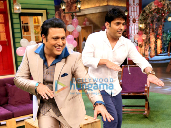 Govinda and his family snapped on the sets of The Kapil Sharma Show