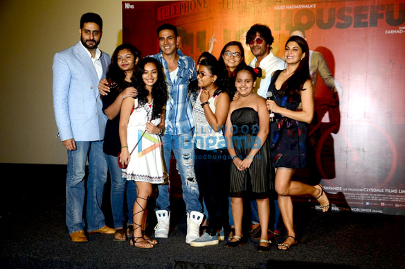 Akshay Kumar, Jacqueline Fernandez, Abhishek Bachchan, & Chunky Pandey at the press conference of ‘Housefull 3’ Akshay Kumar, Jacqueline Fernandez, Abhishek Bachchan, & Chunky Pandey at the press conference of ‘Housefull 3’