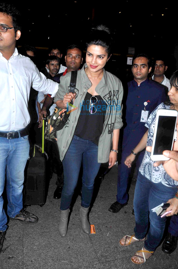 Priyanka Chopra snapped at the Mumbai international airport