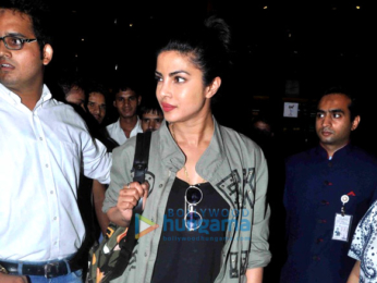 Priyanka Chopra snapped at the Mumbai international airport