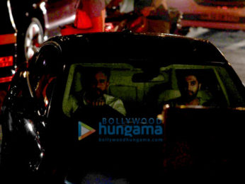 Saif Ali Khan snapped shooting for his untitled movie at Carter Road in Bandra