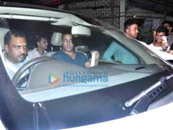 Salman Khan snapped post dubbing at a studio in Bandra