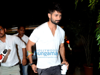 Shahid Kapoor, Alia Bhatt & Diljit Dosanjh snapped at 'Udta Punjab' show for media