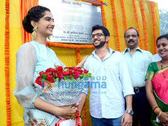 Sonam Kapoor & Aditya Thackeray inaugurate the Neerja Bhanot memorial