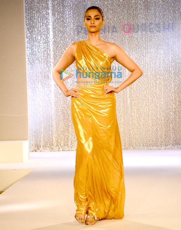 Sonam Kapoor walks the ramp for Pernia Qureshi’s fashion show on her birthday