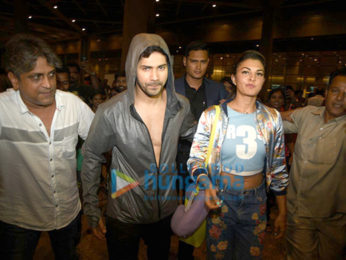Varun Dhawan, John Abraham & Jacqueline Fernandez return from 'Dishoom' promotions in Nagpur