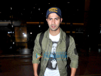 Varun Dhawan arrives back from Bangkok